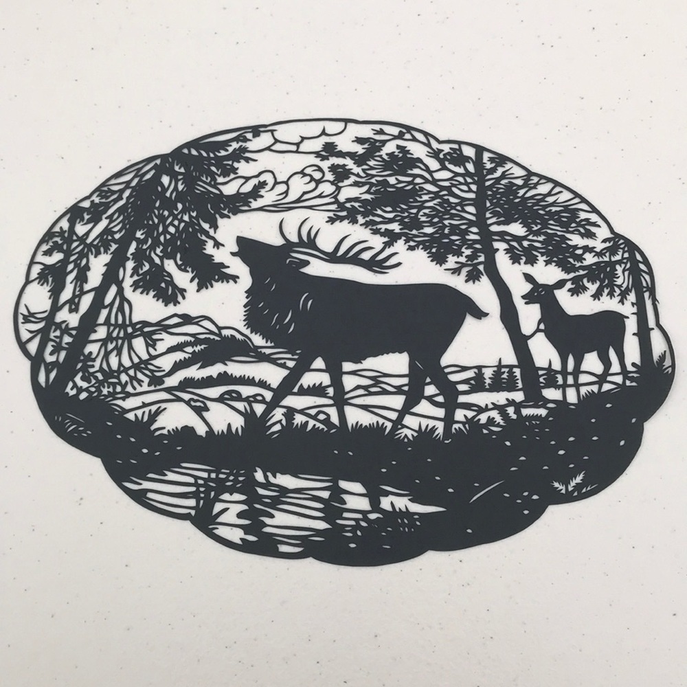 💖 Handmade PaperCut Silhouette Scherenschn…